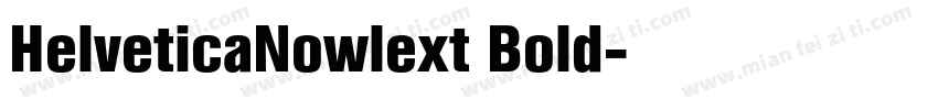 HelveticaNowlext Bold字体转换